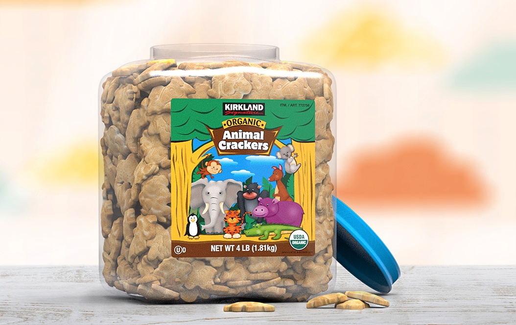 Kirkland Animal Crackers Retail Label Design